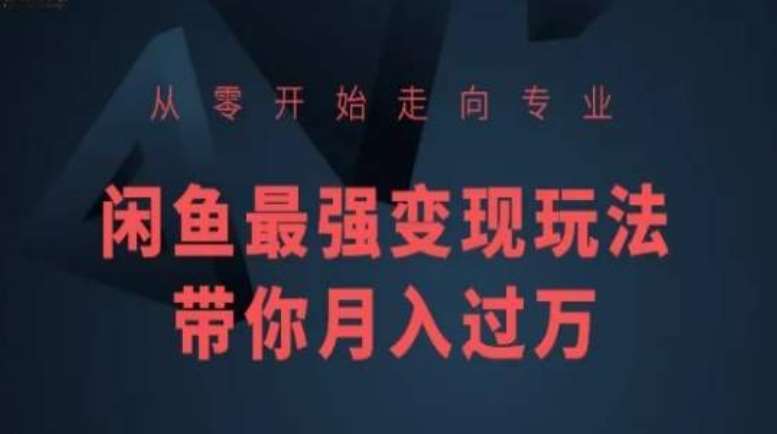 从零开始走向专业，闲鱼最强变现玩法带你月入过万云深网创社聚集了最新的创业项目，副业赚钱，助力网络赚钱创业。云深网创社