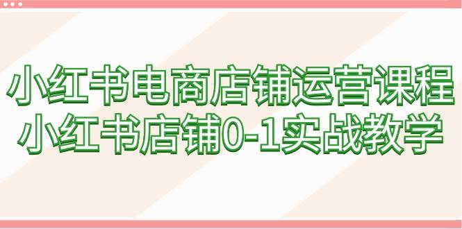 （9249期）小红书电商店铺运营课程，小红书店铺0-1实战教学（60节课）云深网创社聚集了最新的创业项目，副业赚钱，助力网络赚钱创业。云深网创社