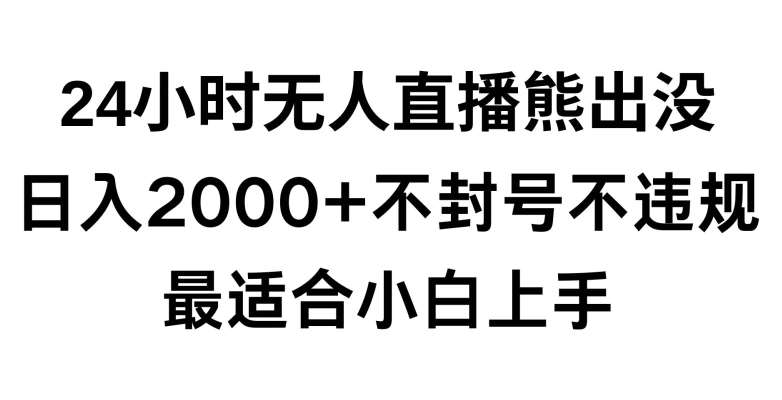 快手24小时无人直播熊出没，不封直播间，不违规，日入2000+，最适合小白上手，保姆式教学【揭秘】云深网创社聚集了最新的创业项目，副业赚钱，助力网络赚钱创业。云深网创社