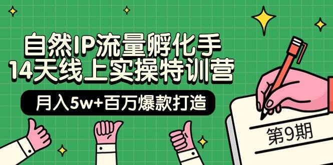 （9881期）自然IP流量孵化手 14天线上实操特训营【第9期】月入5w+百万爆款打造 (74节)云深网创社聚集了最新的创业项目，副业赚钱，助力网络赚钱创业。云深网创社