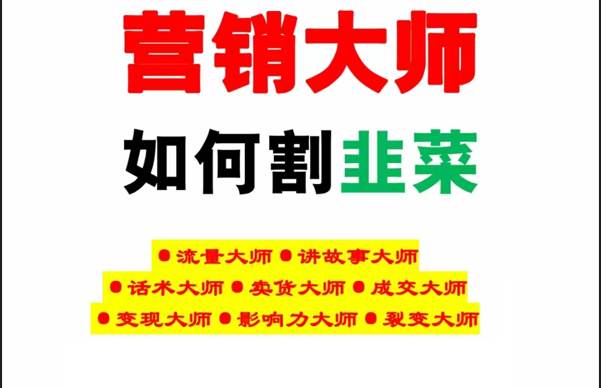 《营销大师如何割韭菜》禁止外传的大师绝学电子书云深网创社聚集了最新的创业项目，副业赚钱，助力网络赚钱创业。云深网创社