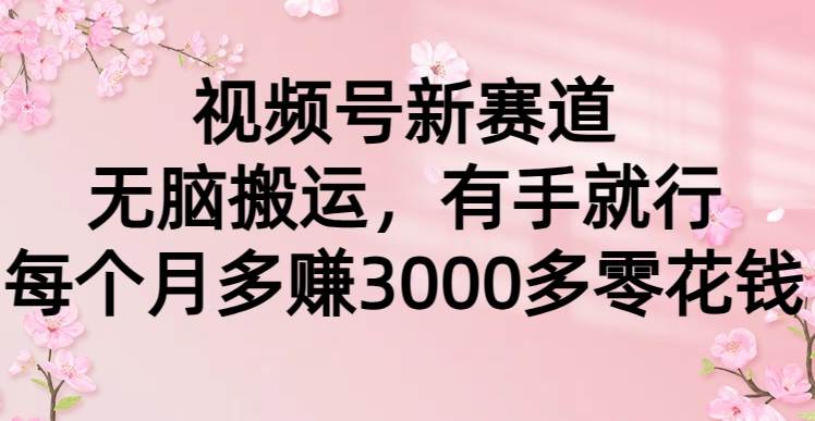 （9278期）视频号新赛道，无脑搬运，有手就行，每个月多赚3000多零花钱云深网创社聚集了最新的创业项目，副业赚钱，助力网络赚钱创业。云深网创社