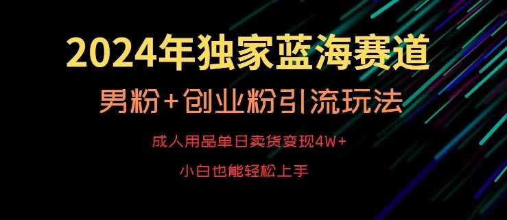 2024年独家蓝海赛道，成人用品单日卖货变现4W+，男粉+创业粉引流玩法，不愁搞不到流量【揭秘】云深网创社聚集了最新的创业项目，副业赚钱，助力网络赚钱创业。云深网创社