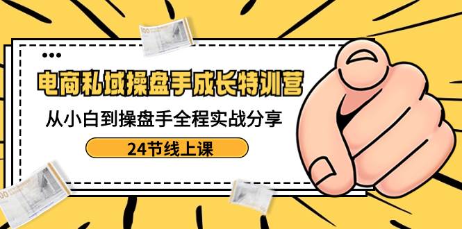 （8723期）电商私域-操盘手成长特训营：从小白到操盘手全程实战分享-24节线上课云深网创社聚集了最新的创业项目，副业赚钱，助力网络赚钱创业。云深网创社