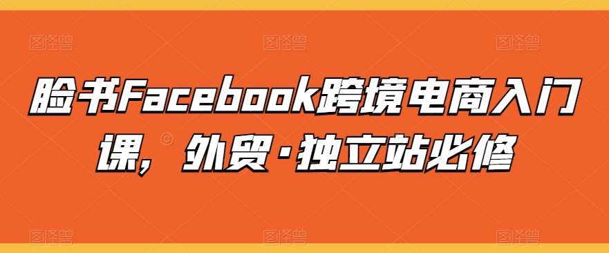 脸书Facebook跨境电商入门课，外贸·独立站必修云深网创社聚集了最新的创业项目，副业赚钱，助力网络赚钱创业。云深网创社