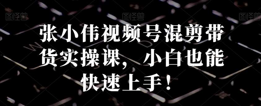 张小伟视频号混剪带货实操课，小白也能快速上手！云深网创社聚集了最新的创业项目，副业赚钱，助力网络赚钱创业。云深网创社