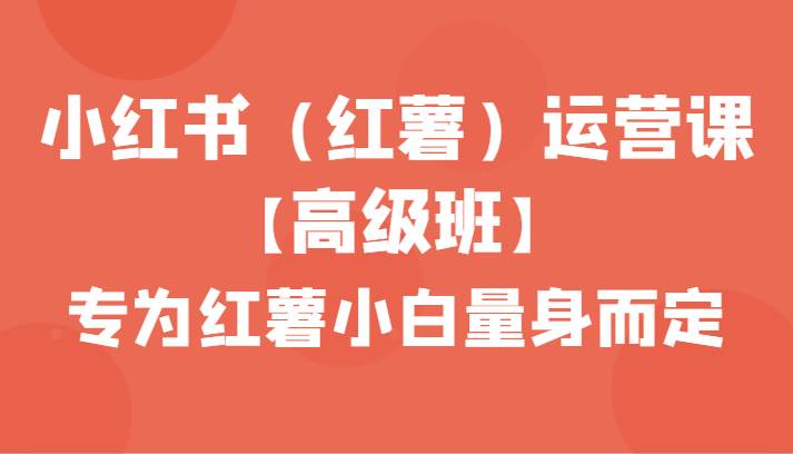 小红书（红薯）运营课【高级班】，专为红薯小白量身而定（42节课）云深网创社聚集了最新的创业项目，副业赚钱，助力网络赚钱创业。云深网创社