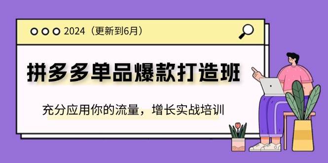 （11556期）2024拼多多-单品爆款打造班(更新6月)，充分应用你的流量，增长实战培训云深网创社聚集了最新的创业项目，副业赚钱，助力网络赚钱创业。云深网创社