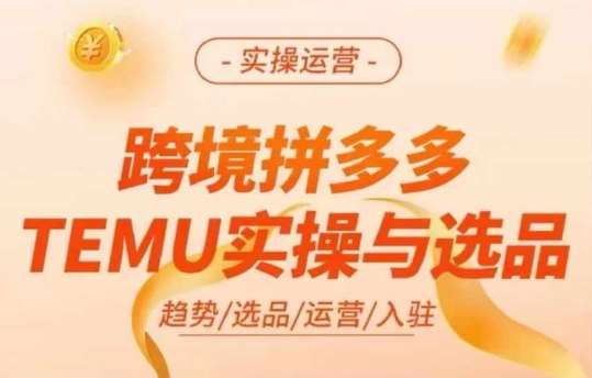 跨境拼多多TEMU实操与选品，多多temu跨境选品运营实操云深网创社聚集了最新的创业项目，副业赚钱，助力网络赚钱创业。云深网创社