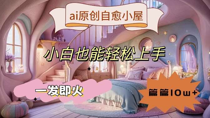 ai原创治愈小屋，小白也能轻松上手，一发即火，篇篇10w+【揭秘】云深网创社聚集了最新的创业项目，副业赚钱，助力网络赚钱创业。云深网创社