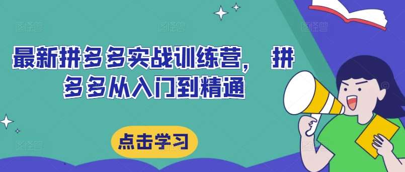 最新拼多多实战训练营， 拼多多从入门到精通云深网创社聚集了最新的创业项目，副业赚钱，助力网络赚钱创业。云深网创社