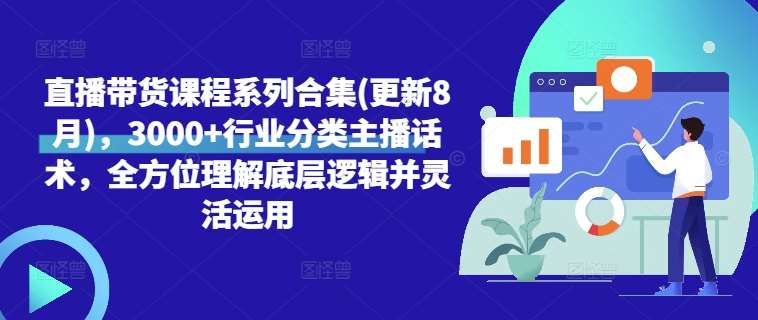 直播带货课程系列合集(更新8月)，3000+行业分类主播话术，全方位理解底层逻辑并灵活运用云深网创社聚集了最新的创业项目，副业赚钱，助力网络赚钱创业。云深网创社