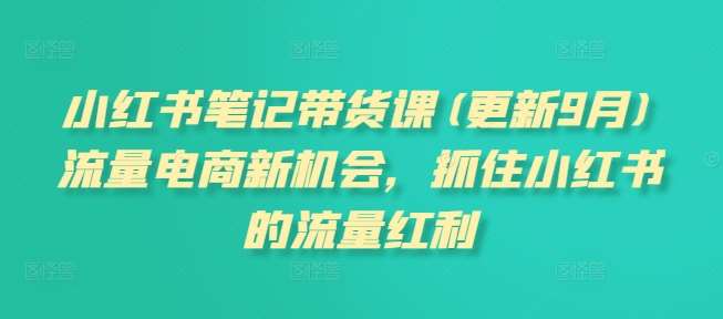 小红书笔记带货课(更新9月)流量电商新机会，抓住小红书的流量红利云深网创社聚集了最新的创业项目，副业赚钱，助力网络赚钱创业。云深网创社