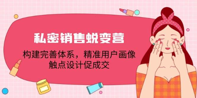 （12436期）私密销售蜕变营：构建完善体系，精准用户画像，触点设计促成交云深网创社聚集了最新的创业项目，副业赚钱，助力网络赚钱创业。云深网创社