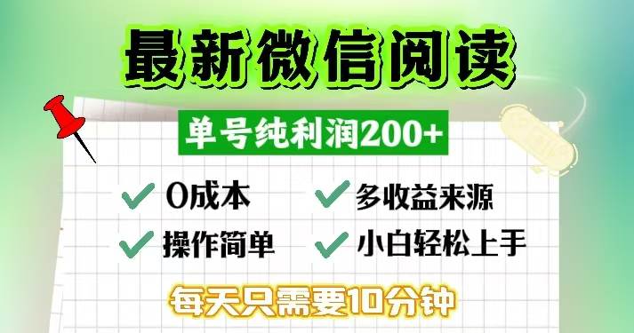 （13108期）微信阅读最新玩法，每天十分钟，单号一天200+，简单0零成本，当日提现云深网创社聚集了最新的创业项目，副业赚钱，助力网络赚钱创业。云深网创社