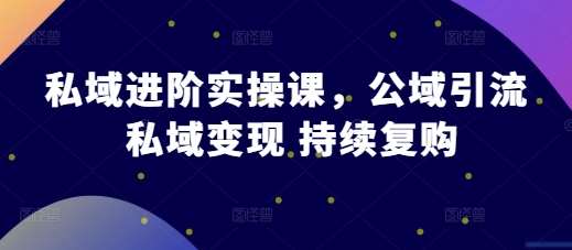 私域进阶实操课，公域引流 私域变现 持续复购云深网创社聚集了最新的创业项目，副业赚钱，助力网络赚钱创业。云深网创社