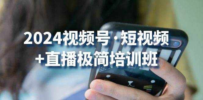2024视频号短视频+直播极简培训班：抓住视频号风口，流量红利-云深网创社